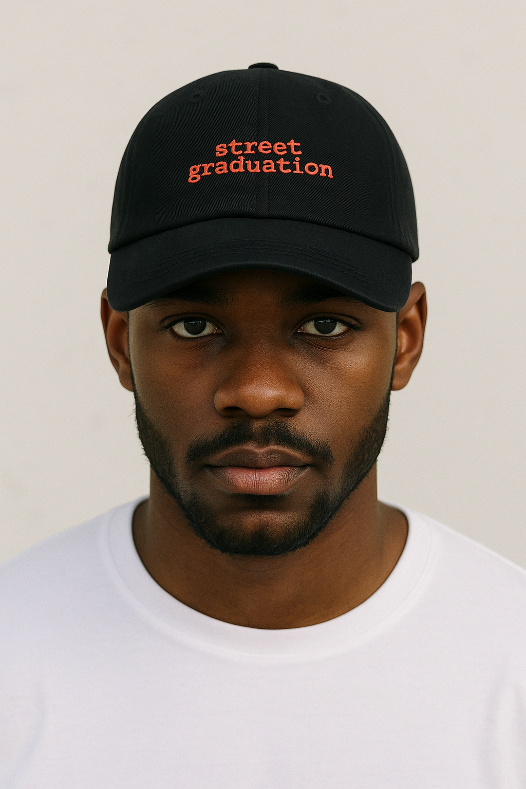 Street Graduation Cap - Schwarz
