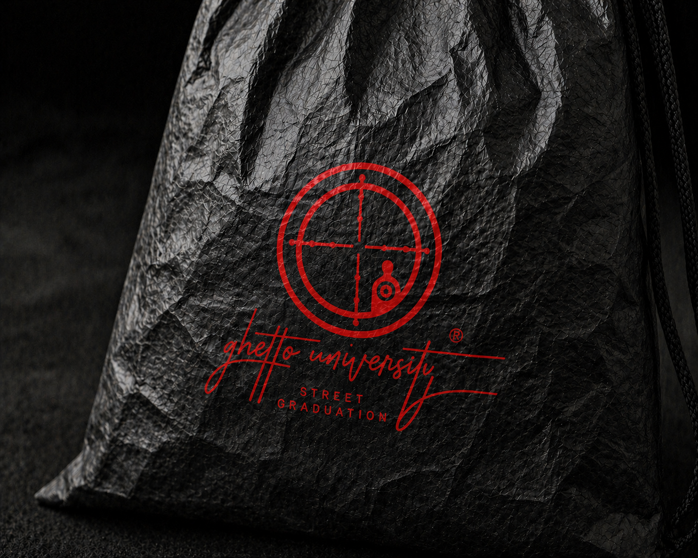 Ghetto University Drawstring Bag