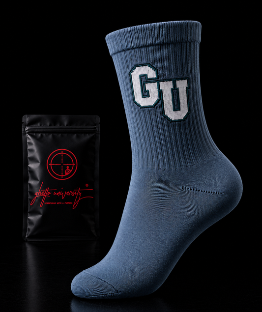 The Letterman Socks – Varsity Blue