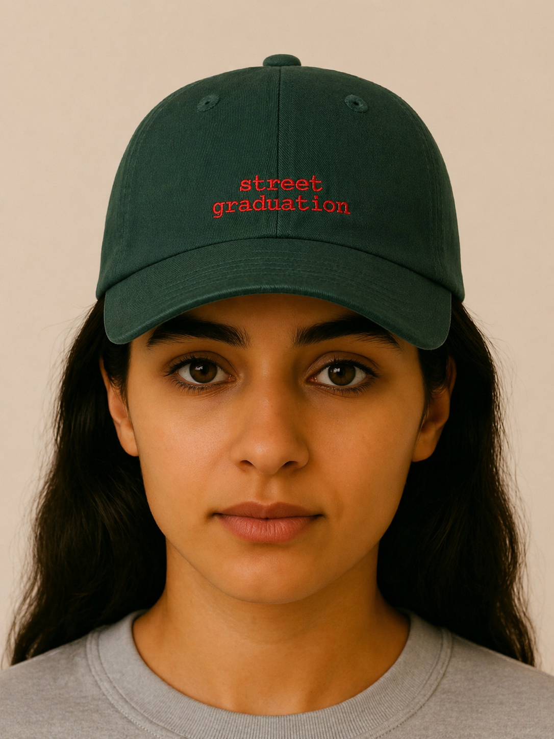 Street Graduation Cap - Grün